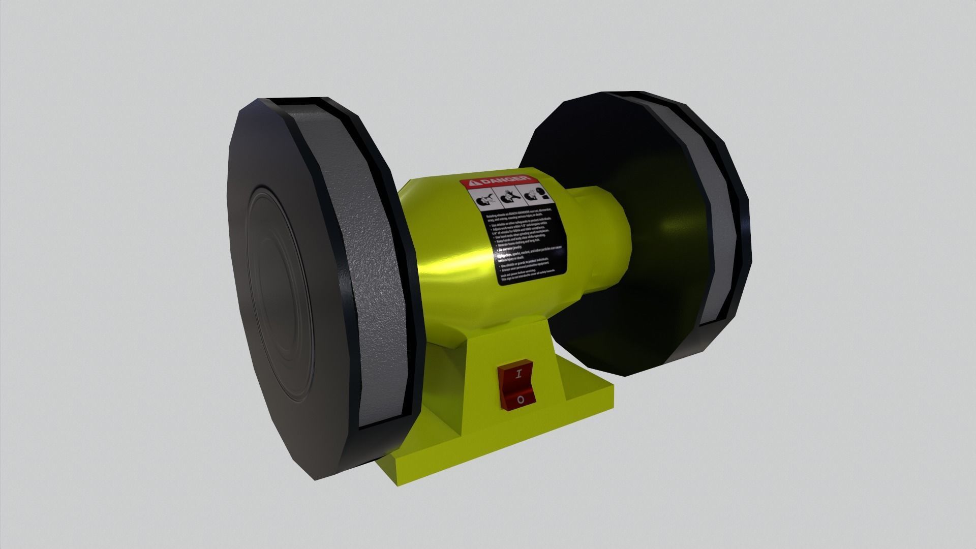 3D model bench grinding machine VR / AR / lowpoly CGTrader