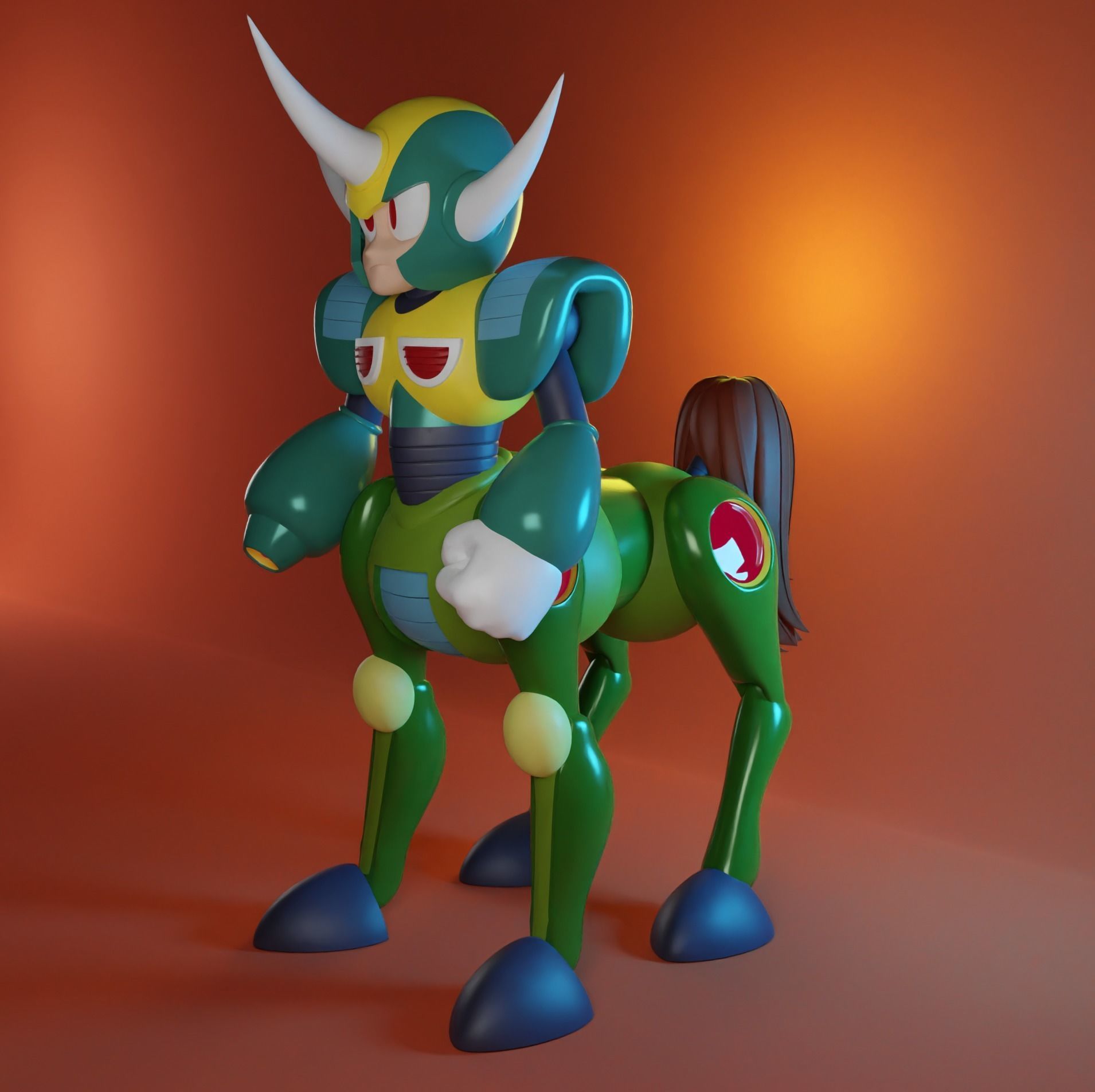 Centaur Man Rockman MegaMan 3D model 3D model | CGTrader