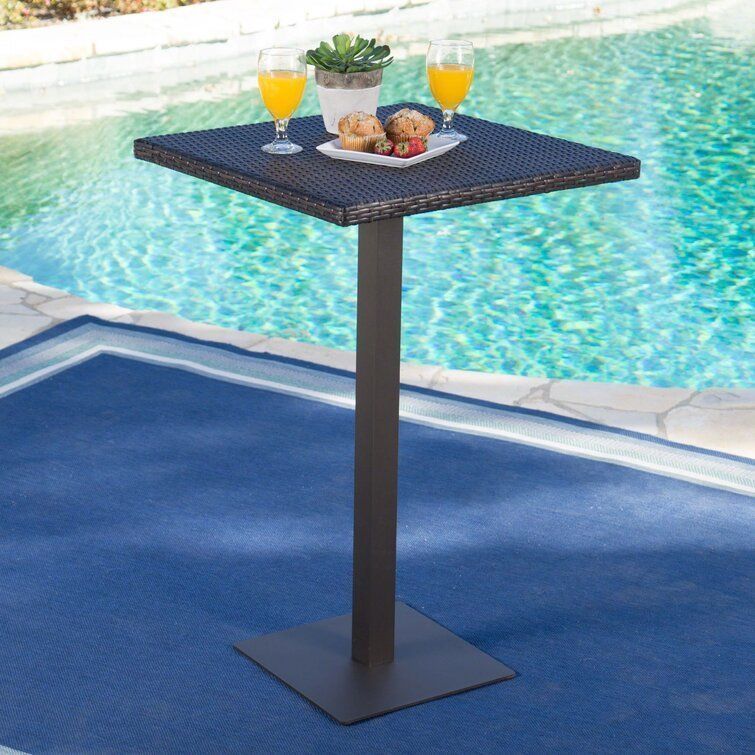 Erastus Wicker Rattan Bar Table 3D model CGTrader