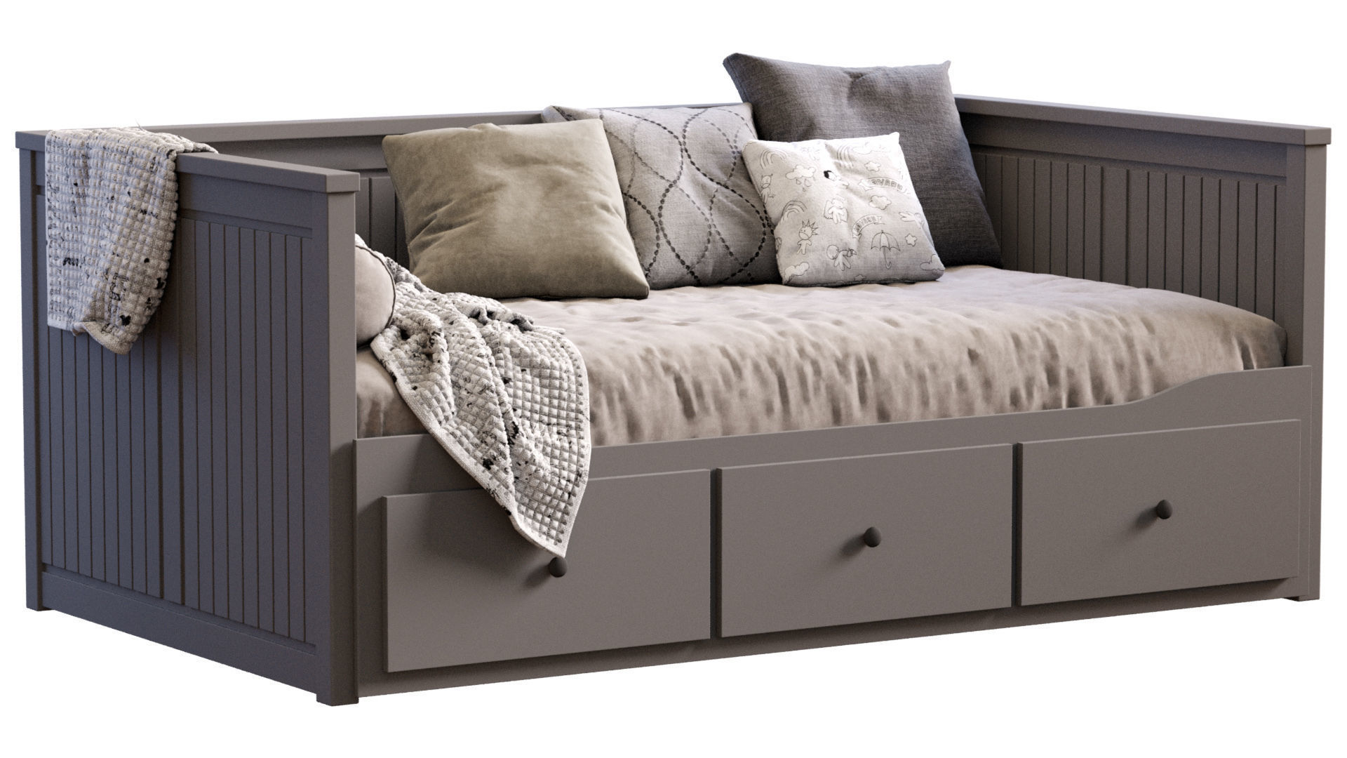 Ikea Hemnes Daybed 3D model CGTrader