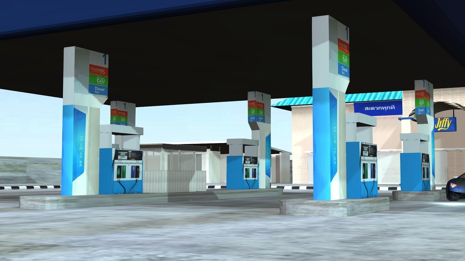 gas-station-ptt-3d-model-cgtrader