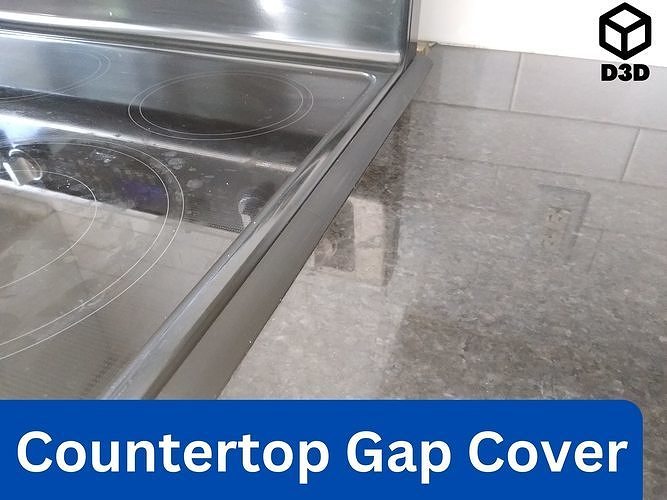Countertop Gap Cover 3D model 3D printable CGTrader
