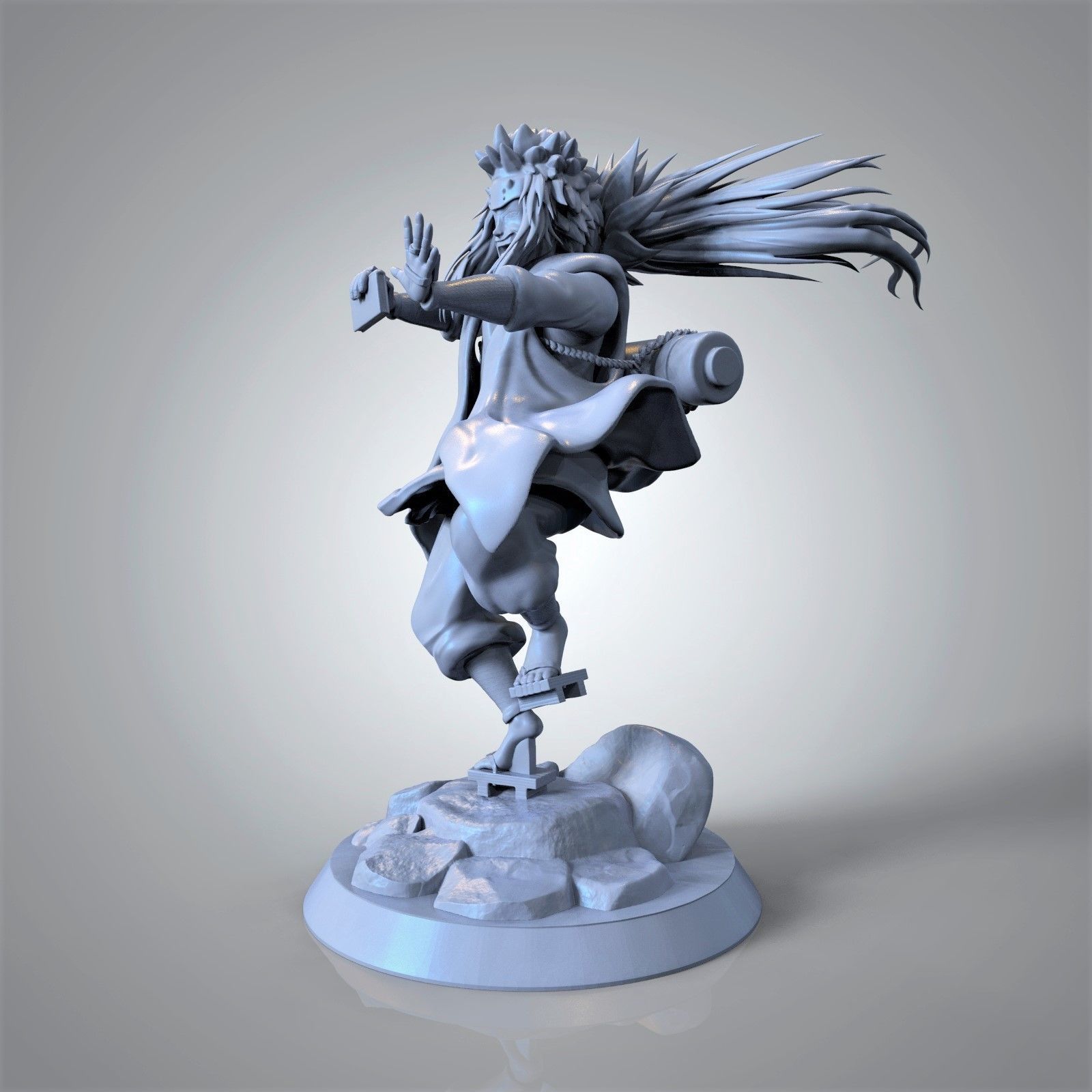 Jiraiya - Naruto 3D model 3D printable | CGTrader