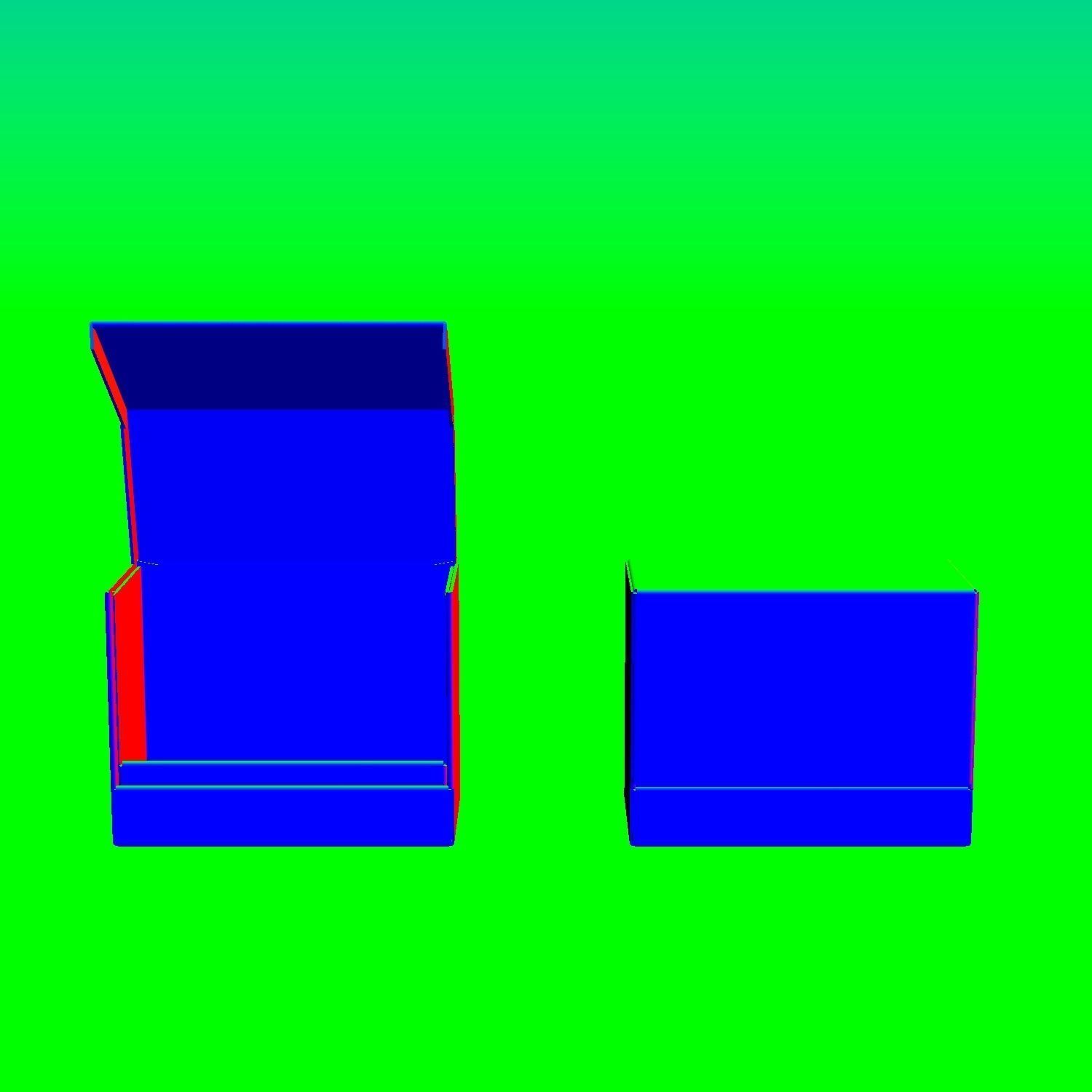 Riged flip top box Premium Package 3D model CGTrader