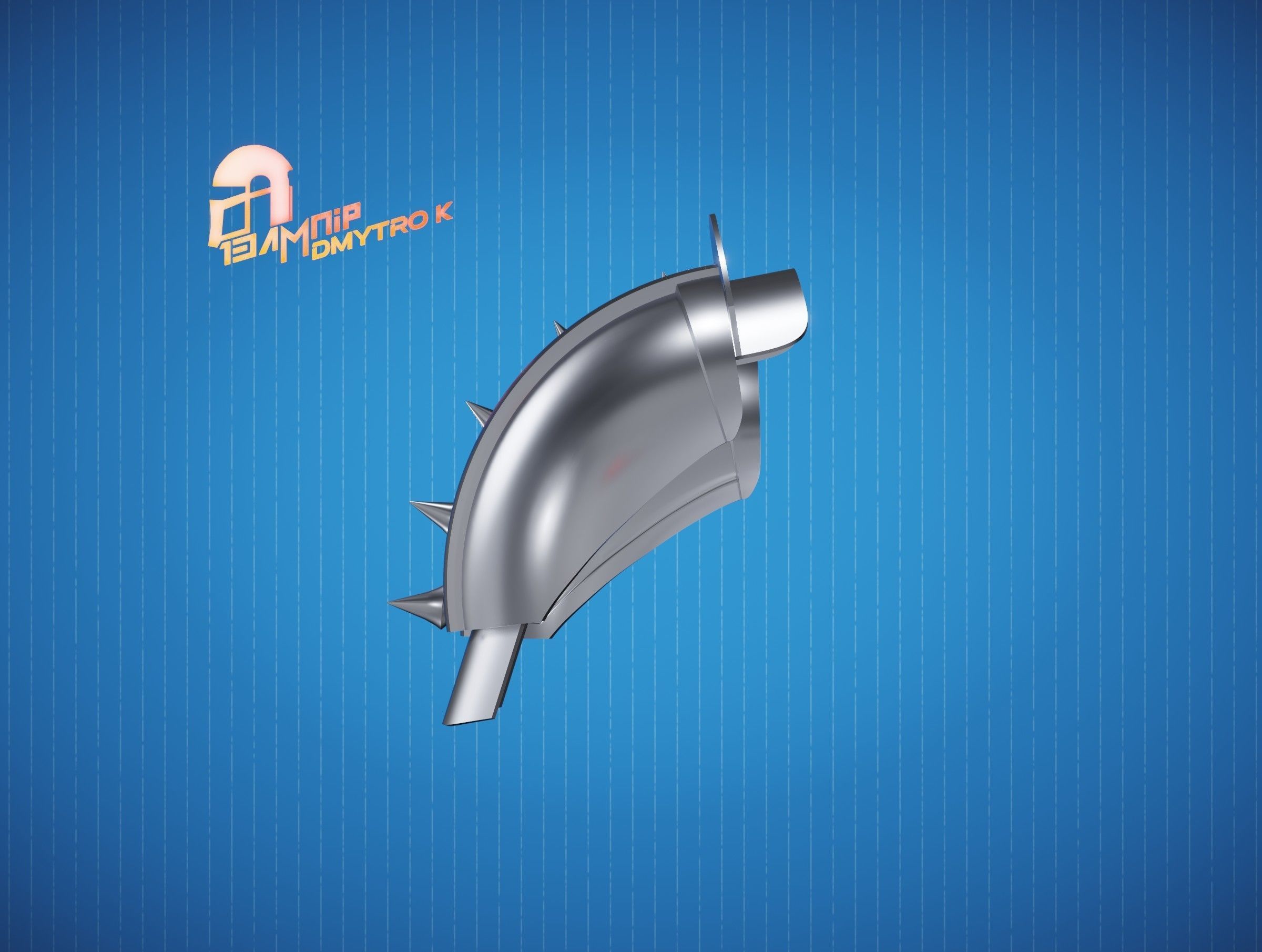 Custom Din Djarin Shoulder Pauldrons 3D model 3D printable CGTrader