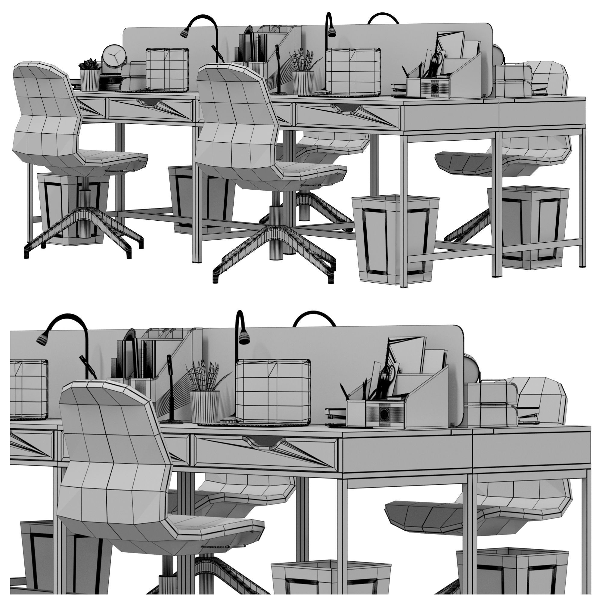 IKEA Office workplace Office workplace 11 3D model CGTrader