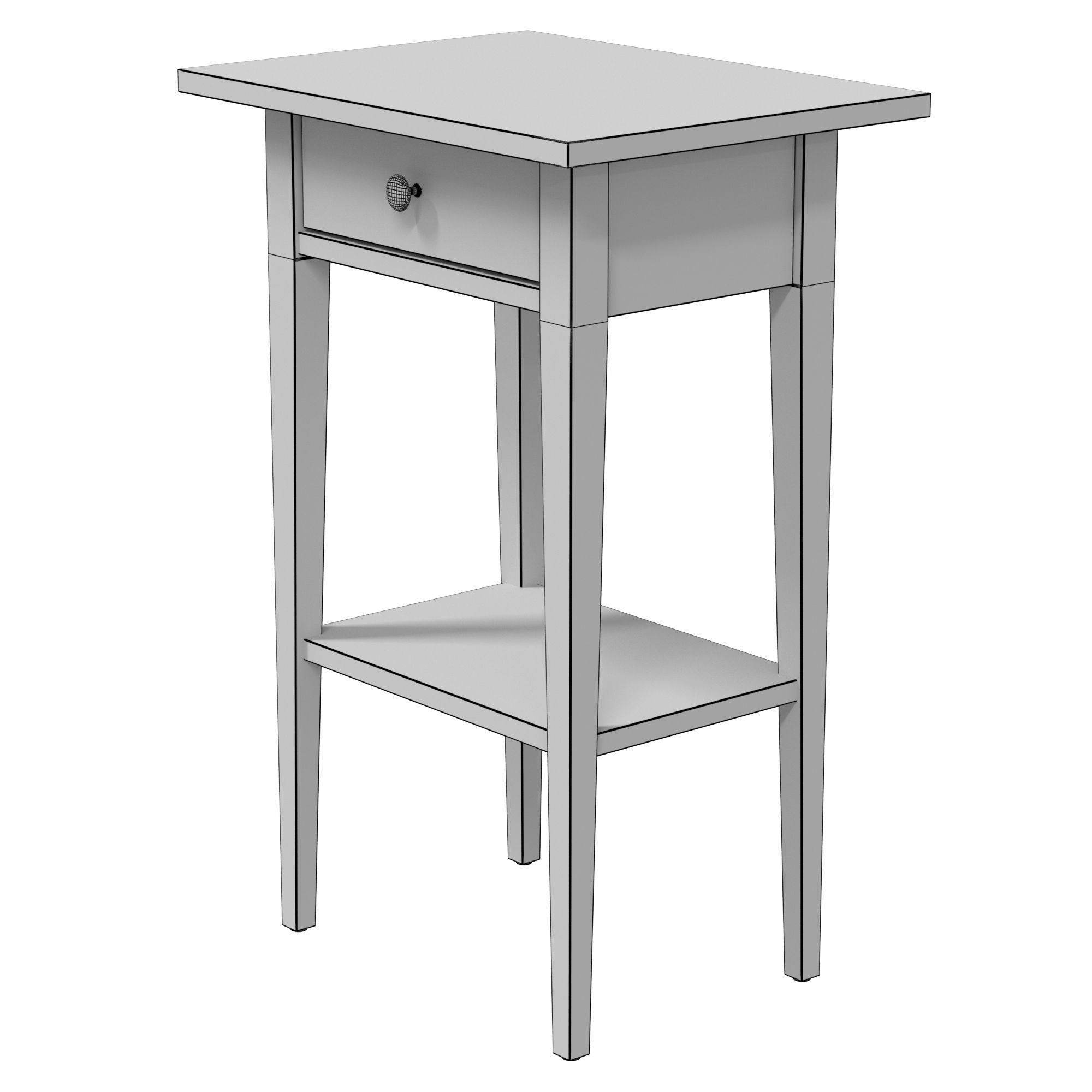 IKEA HEMNES Bedside table 3D model CGTrader
