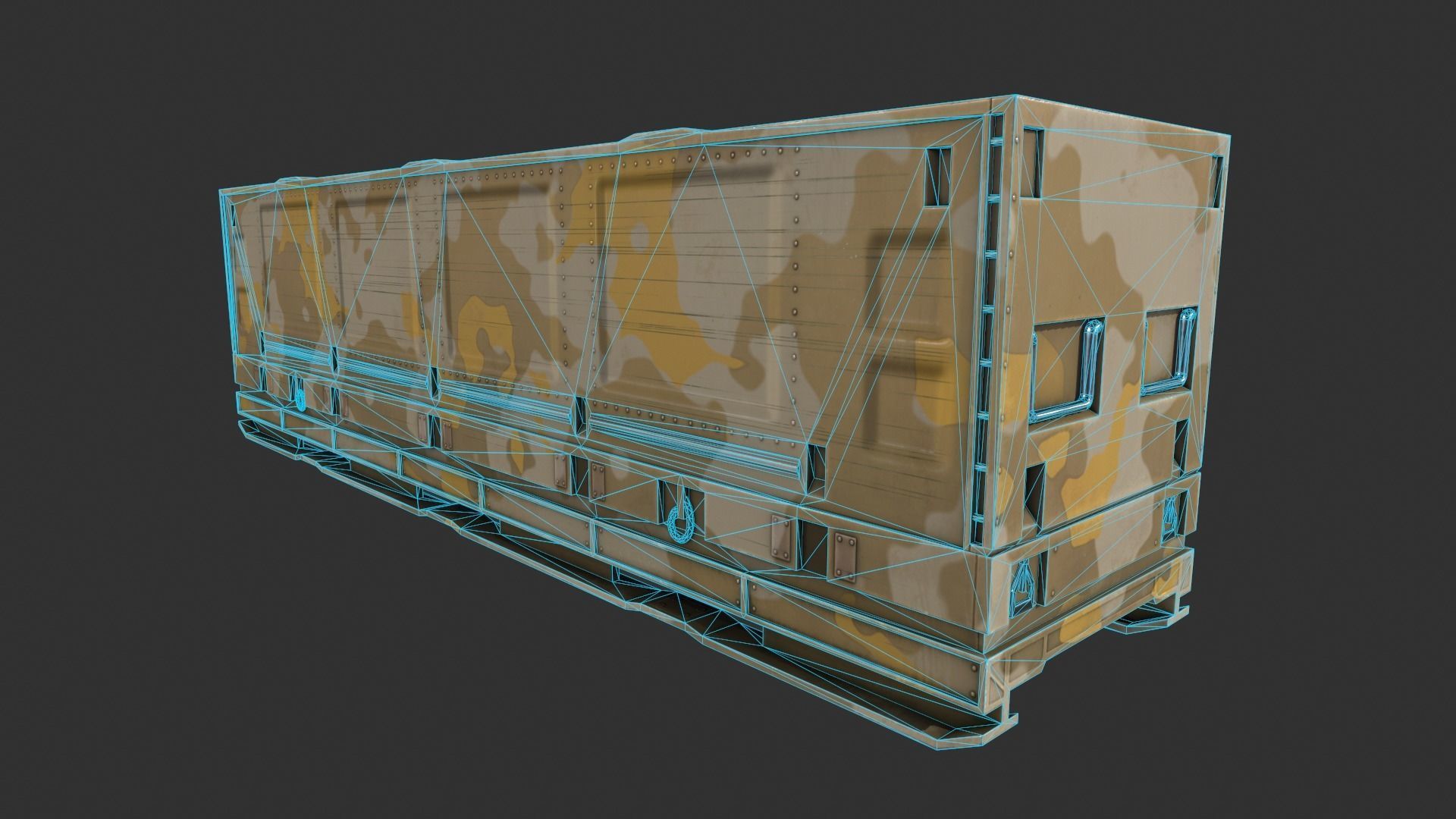 3D model Military Shipping Container VR / AR / low-poly | CGTrader