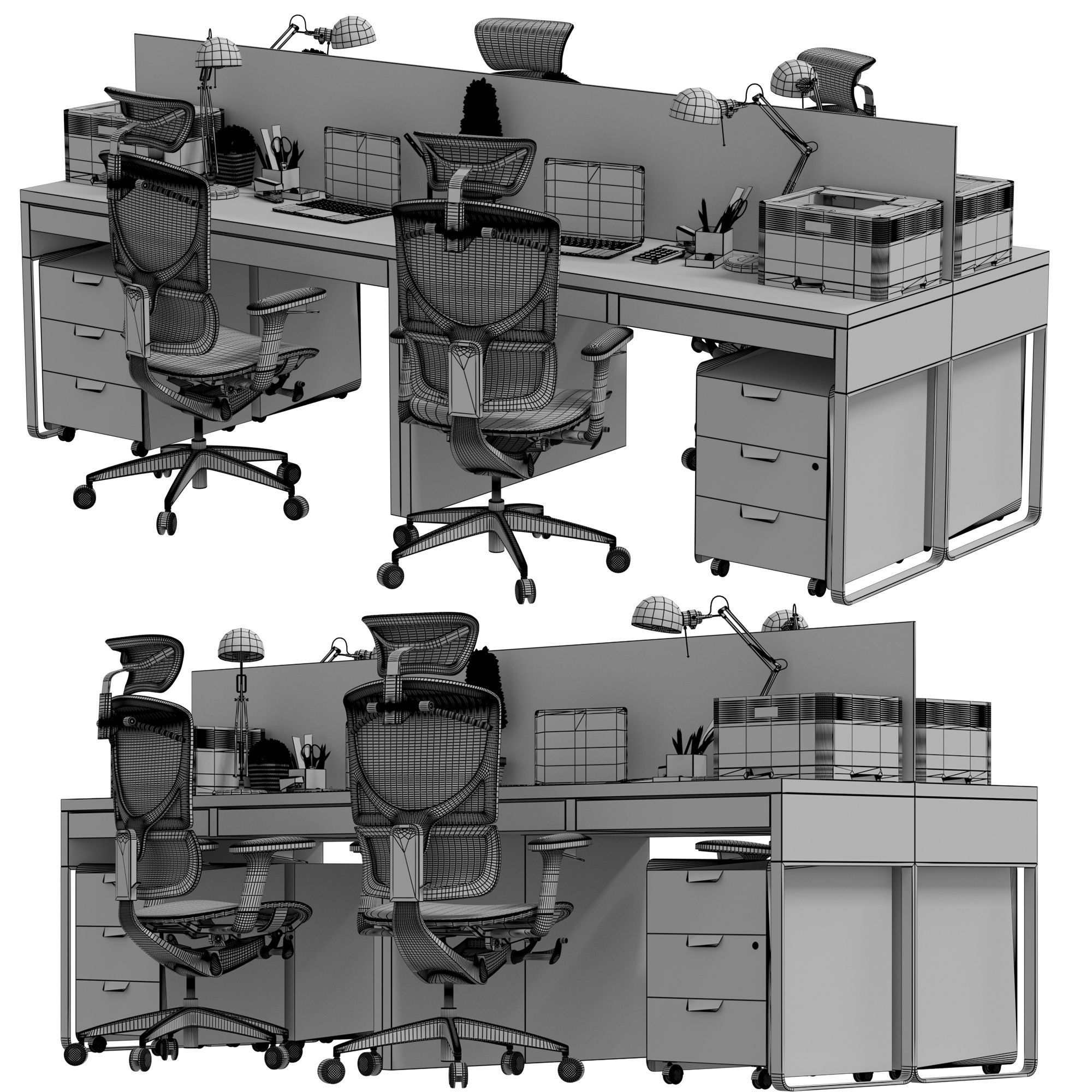 IKEA Office workplace Office workplace 16 3D model CGTrader