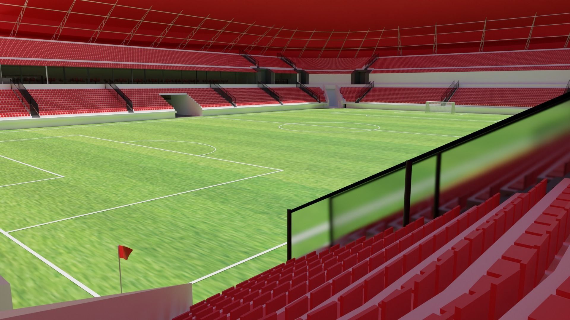 3D model Soccer Stadium VR / AR / lowpoly CGTrader