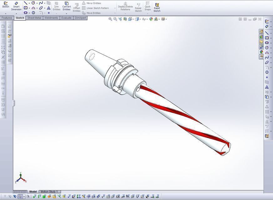 BT 40 Tool Holder With Drill Bit free 3D model CGTrader