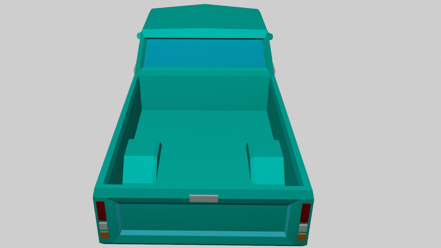 3D model Low Poly Work Pickup Truck VR / AR / low-poly | CGTrader