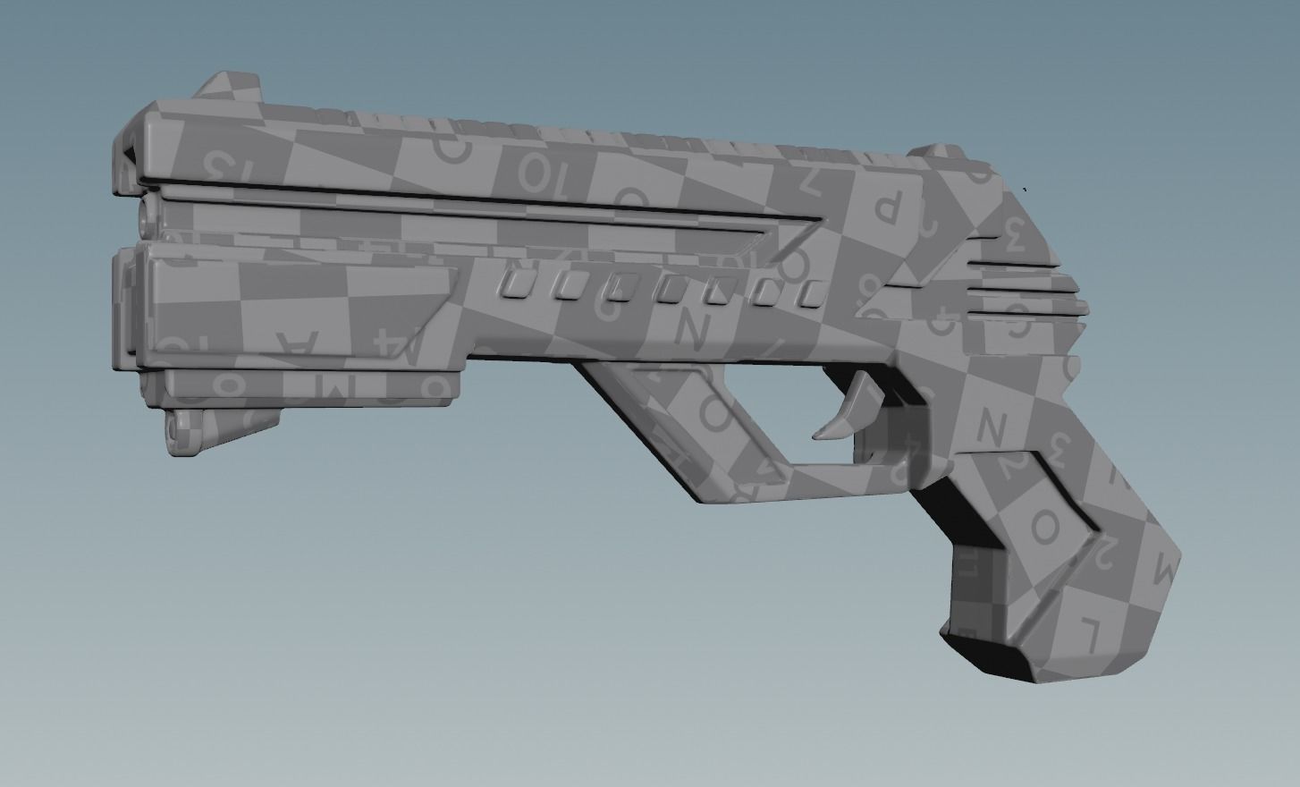 SCI-FI GUN 3D model | CGTrader