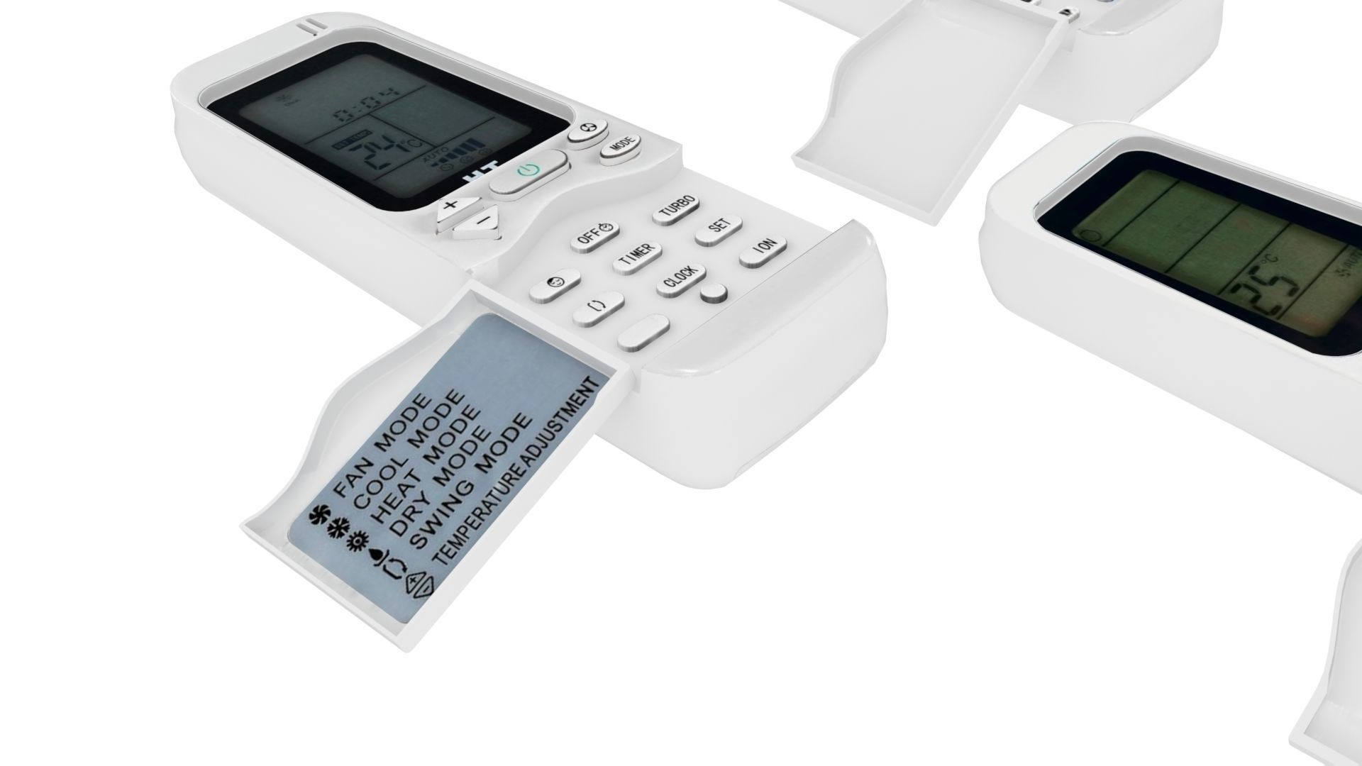 Vestel Air Conditioner Remote Controls 3D model CGTrader