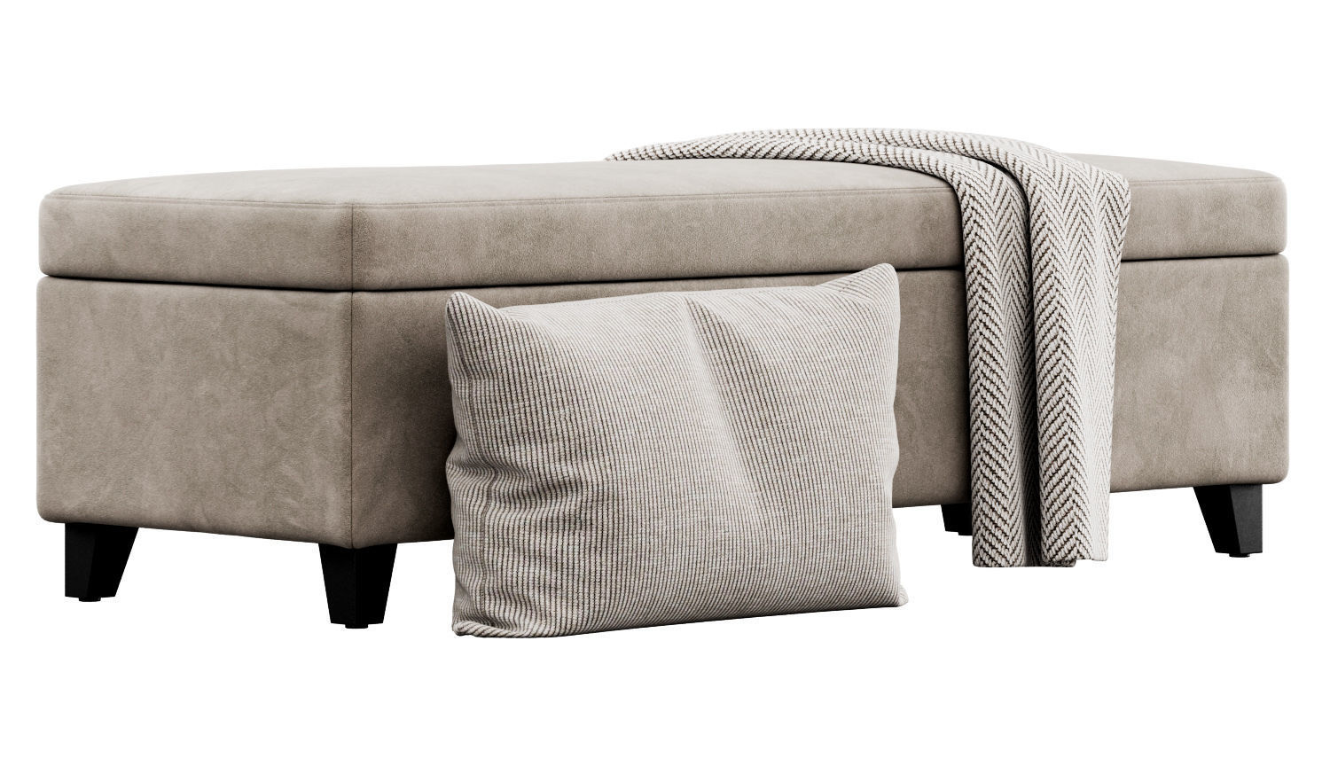 Storage Ottoman by Christopher Knight Home 3D model CGTrader