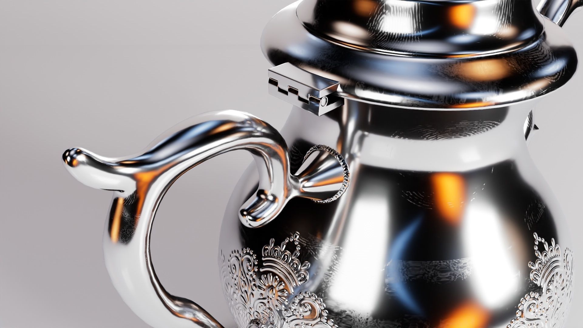 Moroccan Teapot 3D model CGTrader