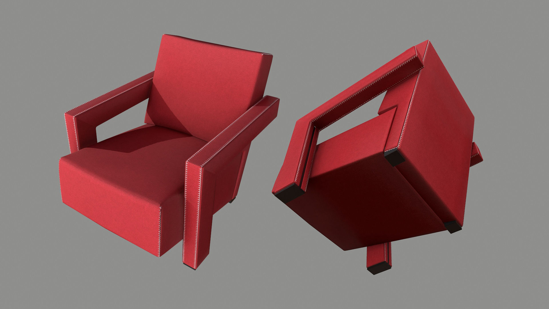 Collection of Armchairs PBR CGTrader