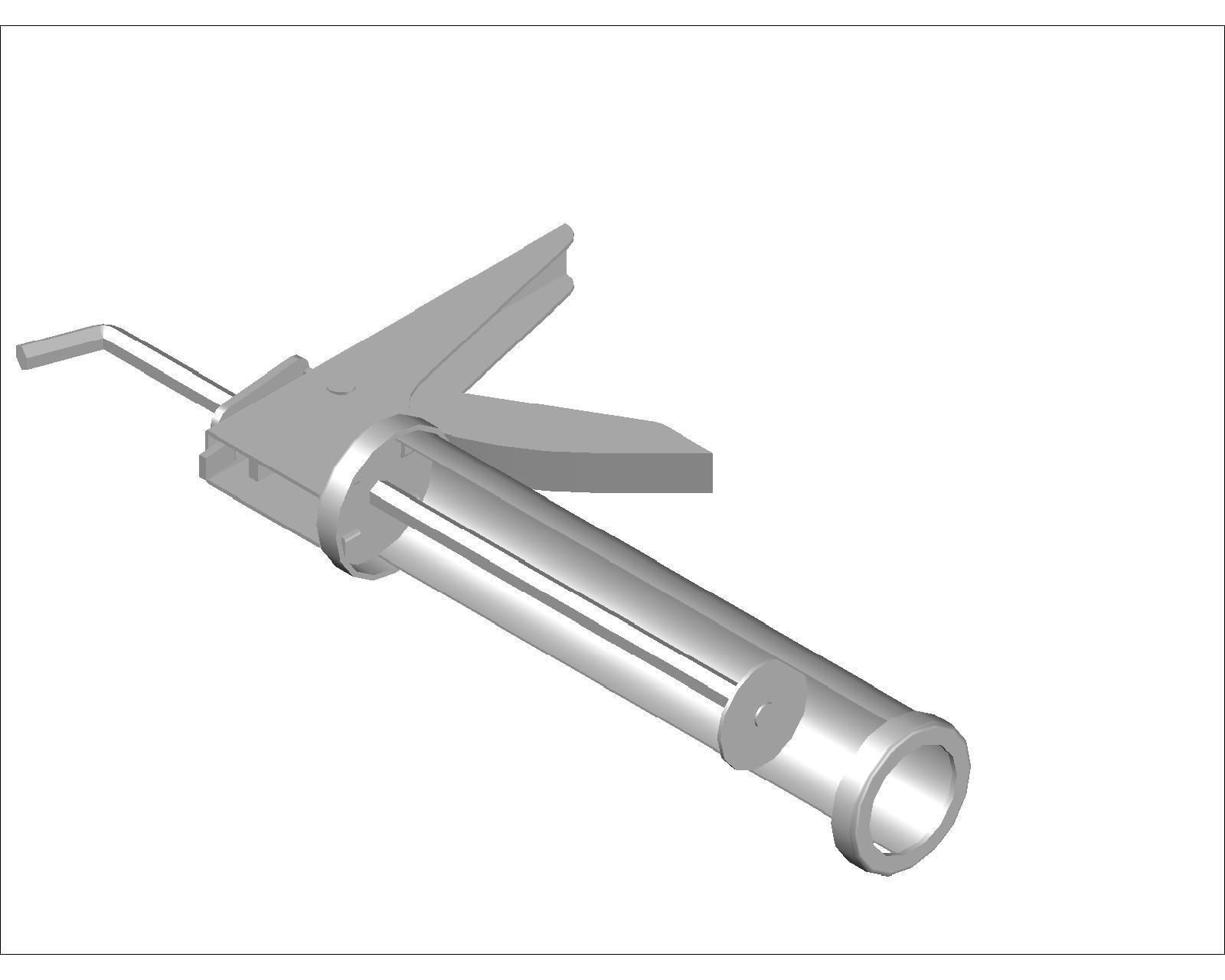 silicone sealant applicator 3D model CGTrader