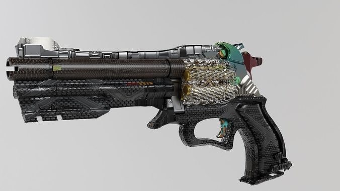 Unusual souvenir revolver 3D model | CGTrader