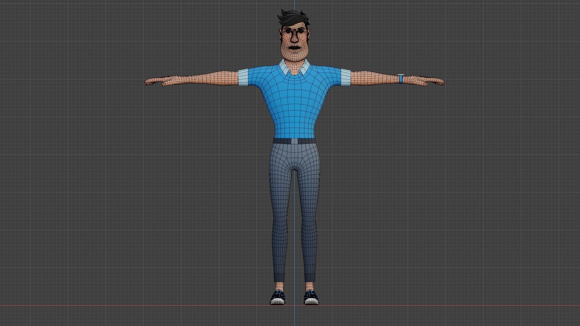Male cartoon character free VR / AR / low-poly 3D model | CGTrader