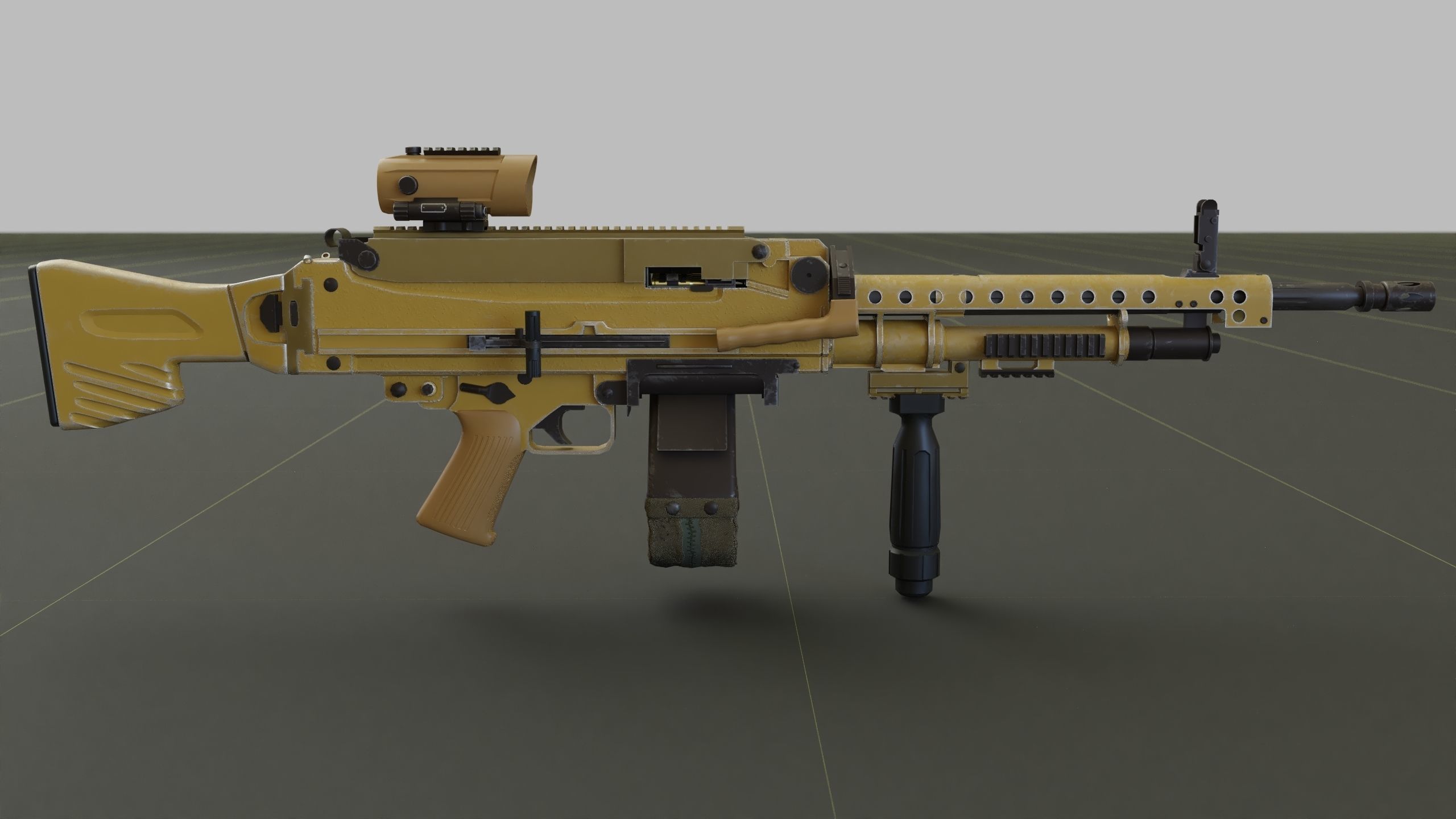 3D model Heckler Koch MG5 VR / AR / low-poly | CGTrader
