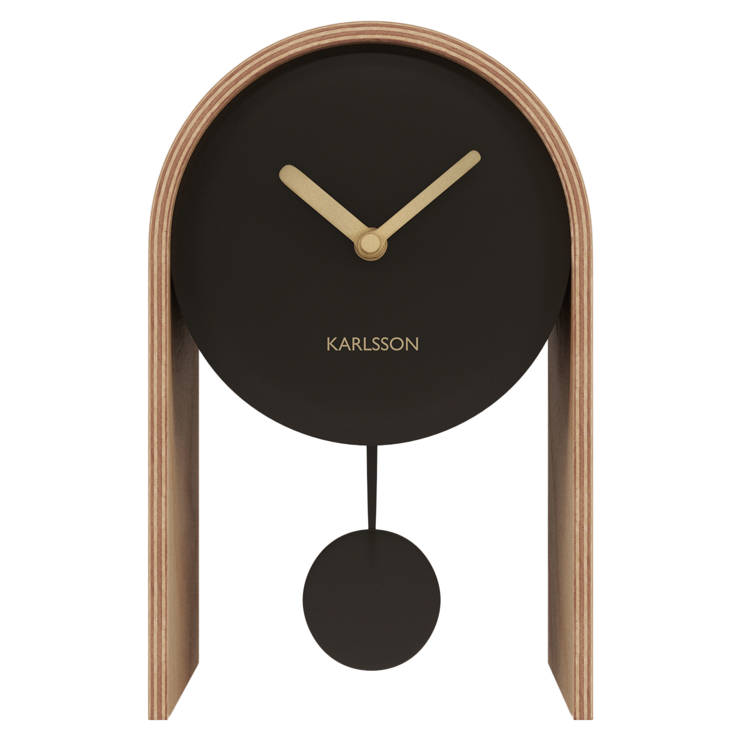 Karlsson Table Clock Smart Pendulum Black 3D model CGTrader