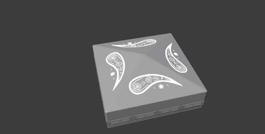 Uzbek national doppi 3D model Low-poly 3D model free VR / AR / low-poly ...