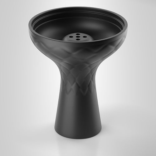 Unbreakable silicone black hookah shisha bowl 3D model CGTrader
