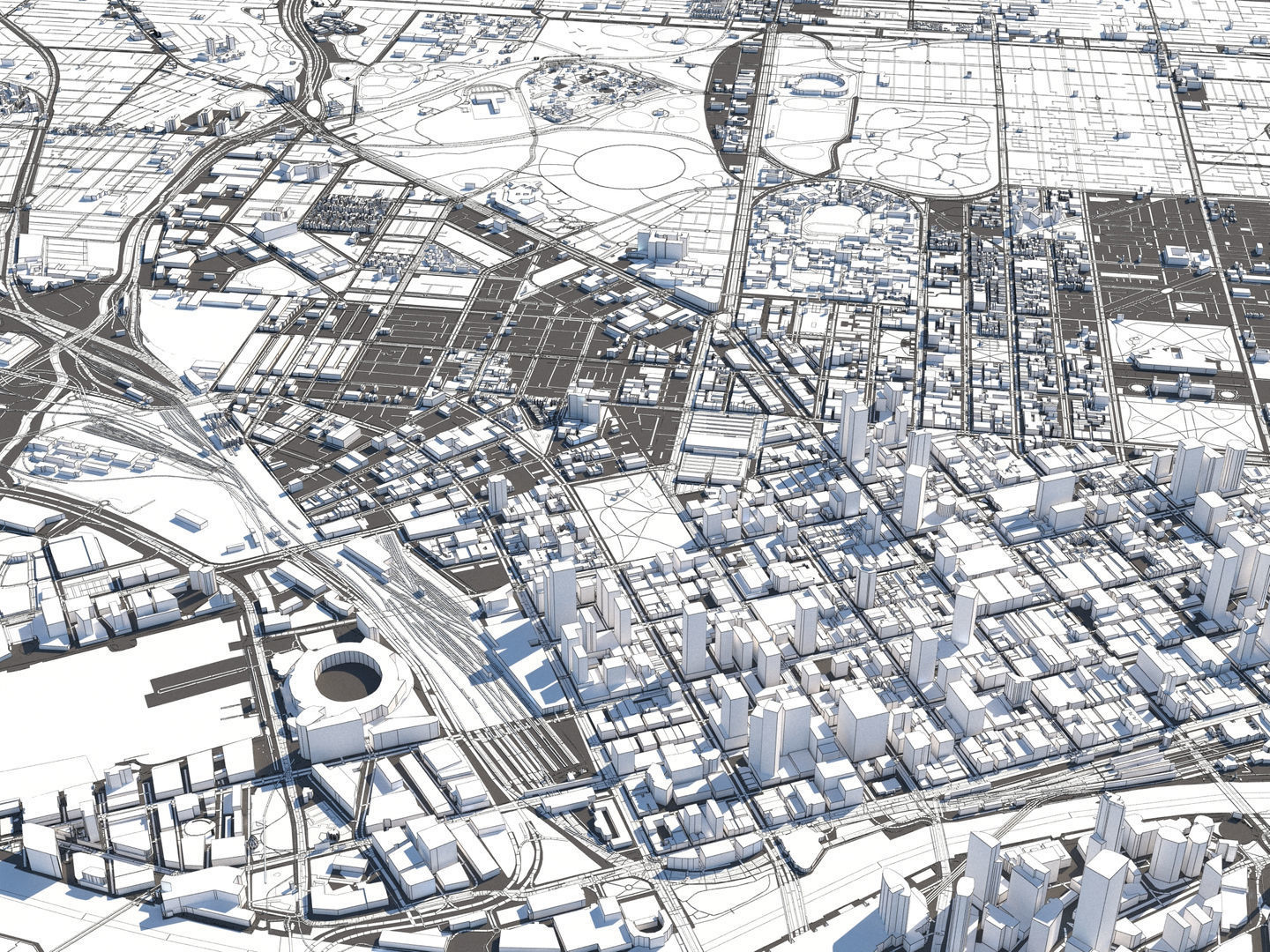 Melbourne Australia 50x50km 3D - Melbourne Australia 50x50km 3d City Map 3d Model 6d13d14d05