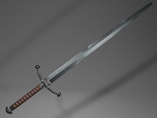 Twohanded sword free VR / AR / lowpoly 3D model CGTrader