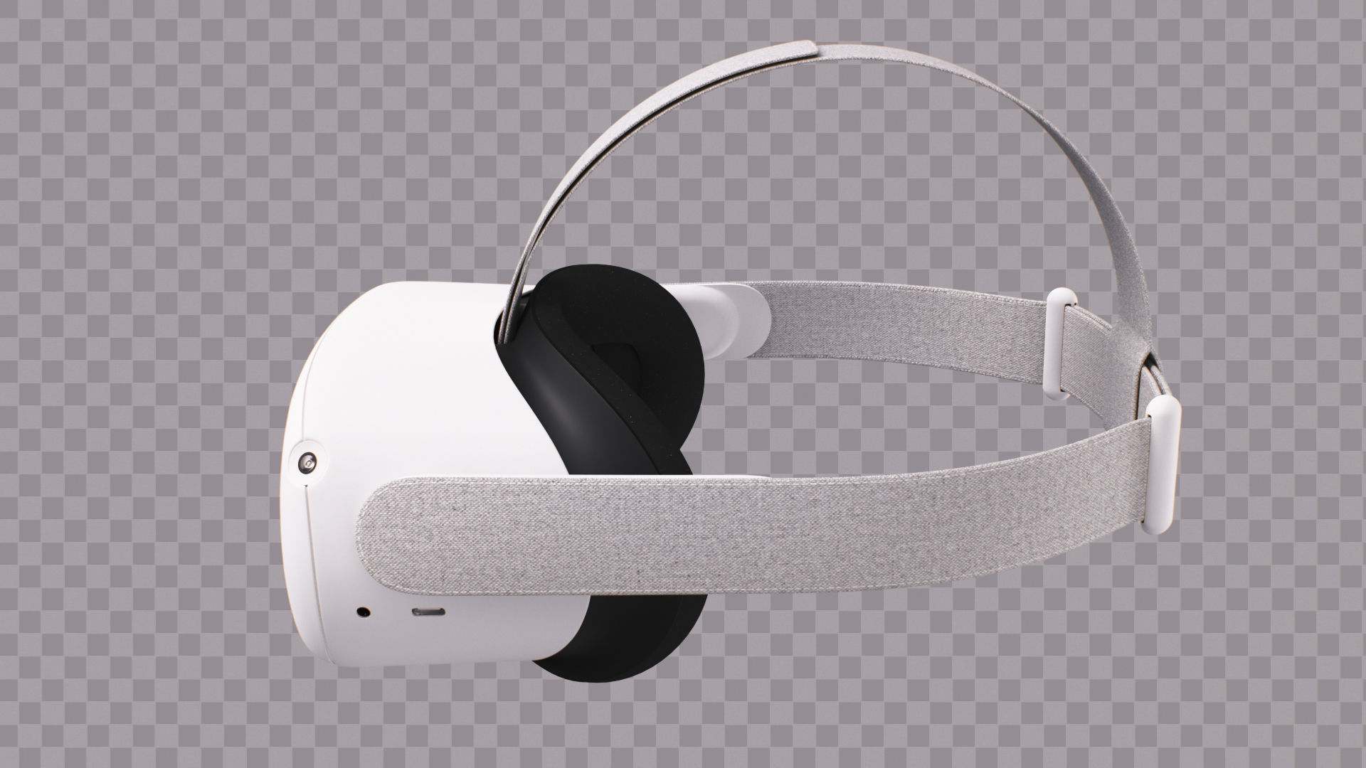 3D model Oculus Quest 2 VR Headset with Controllers VR / AR / lowpoly