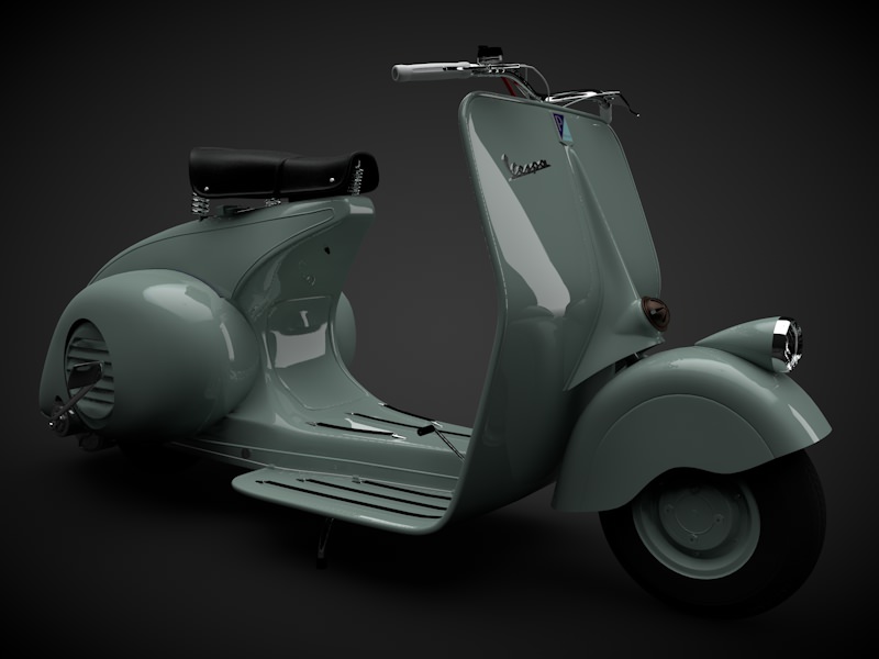 The Vespa 98 1946 3D Model C4D - CGTrader.com