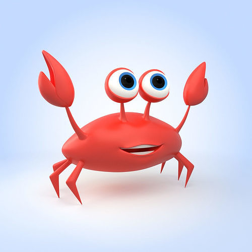 Cartoon Crab 3D model CGTrader