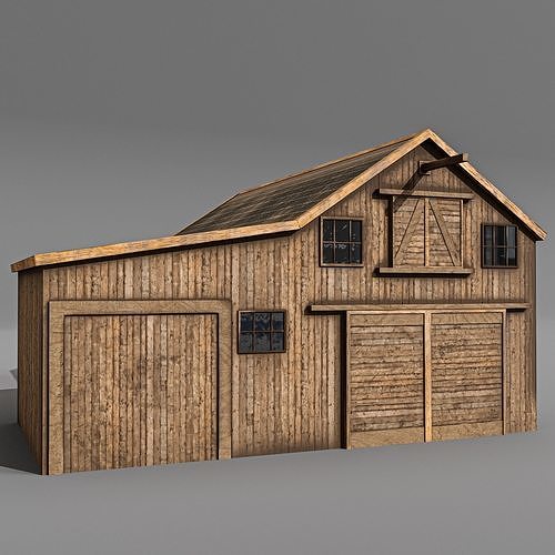 3D model Western stable VR / AR / low-poly | CGTrader