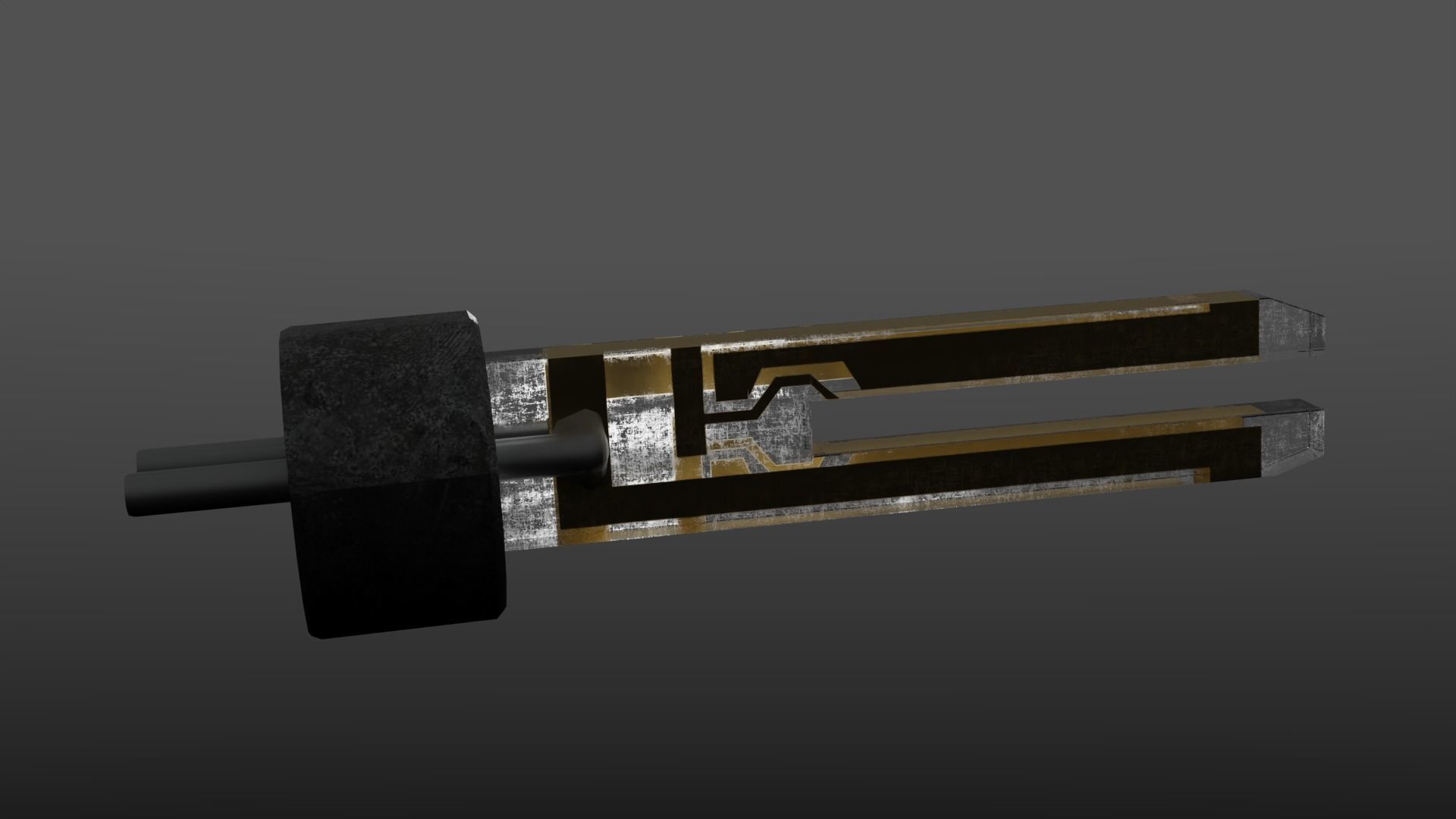 3D model Quartz Tuning Fork VR / AR / lowpoly CGTrader