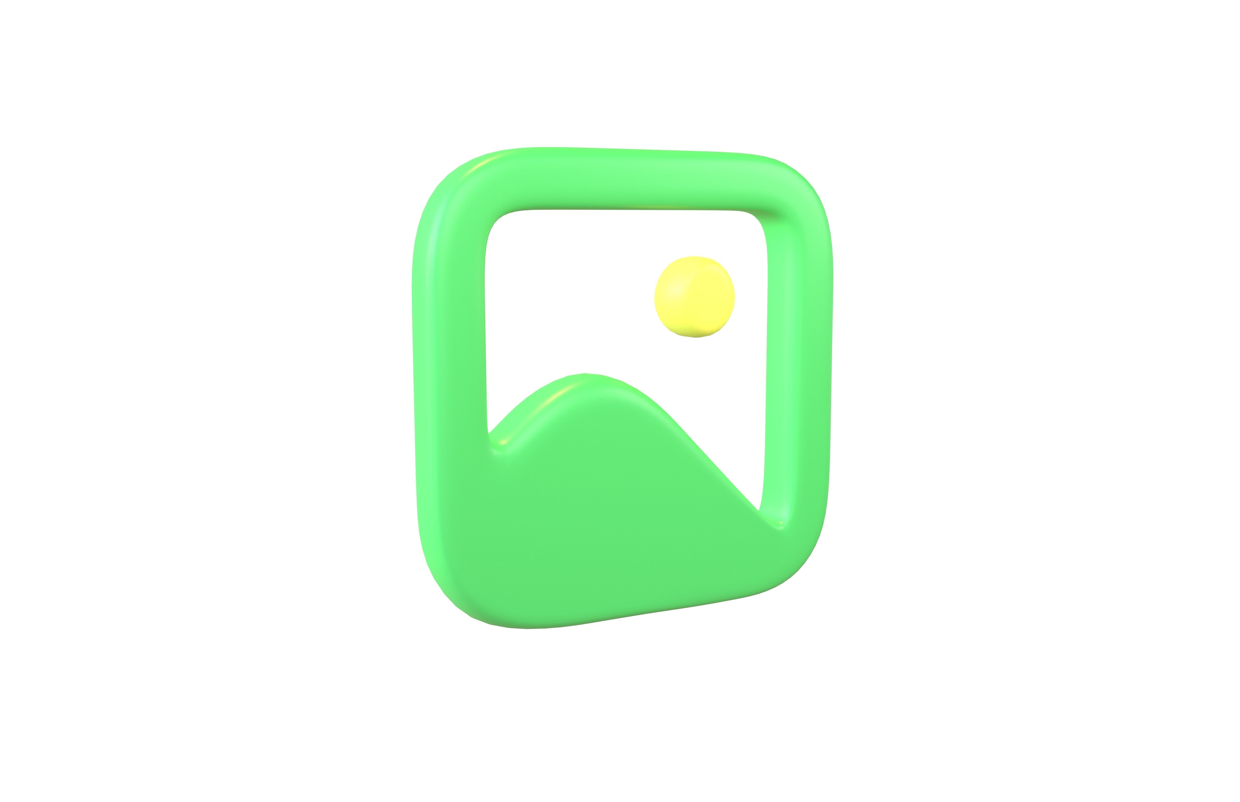 3D model Picture Symbol V1 002 VR / AR / low-poly | CGTrader