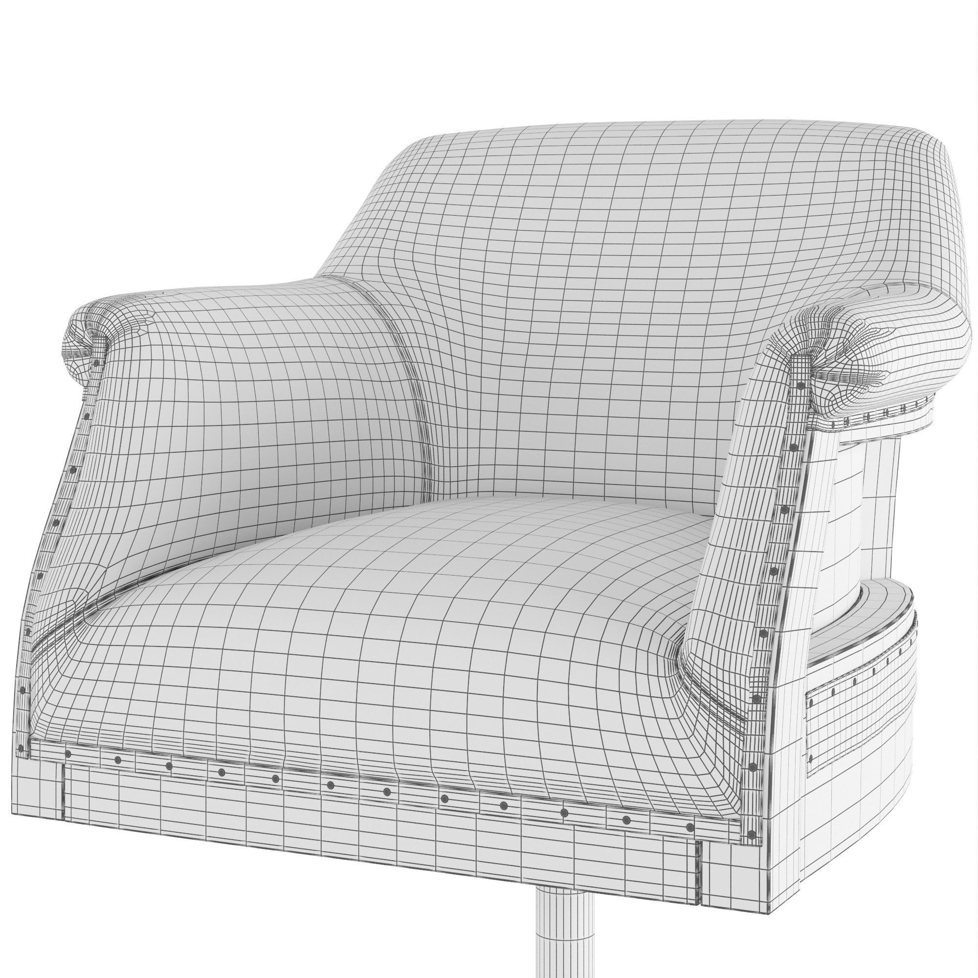 Arm Chair Paris 3D model CGTrader