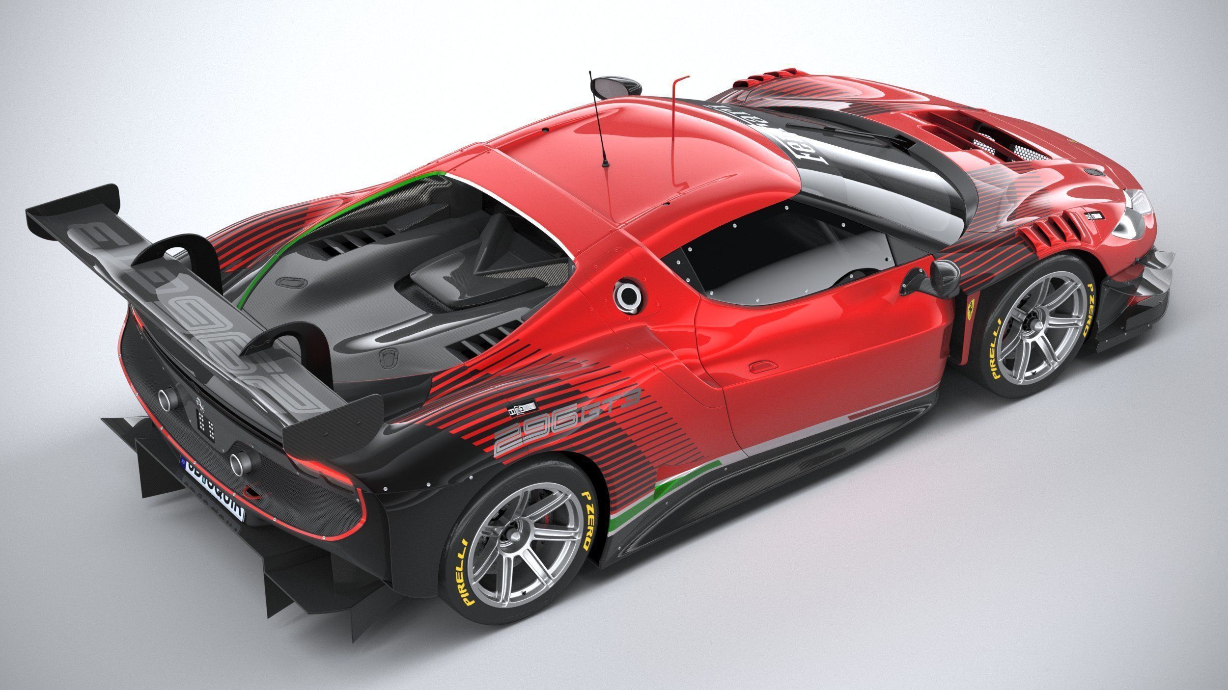 Ferrari 296 GT3 2023 3D model | CGTrader