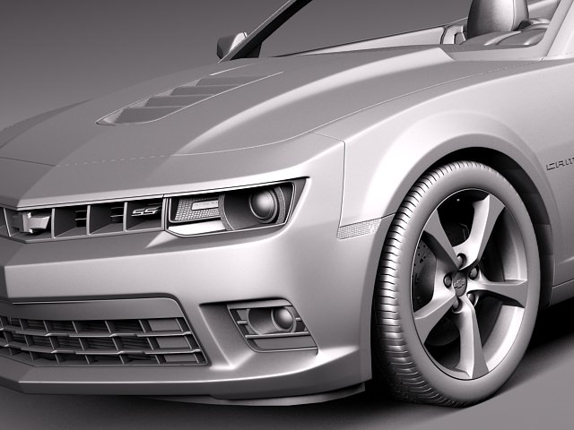 Chevrolet Camaro Ss Convertible 2014 3d Model Max Obj 3ds
