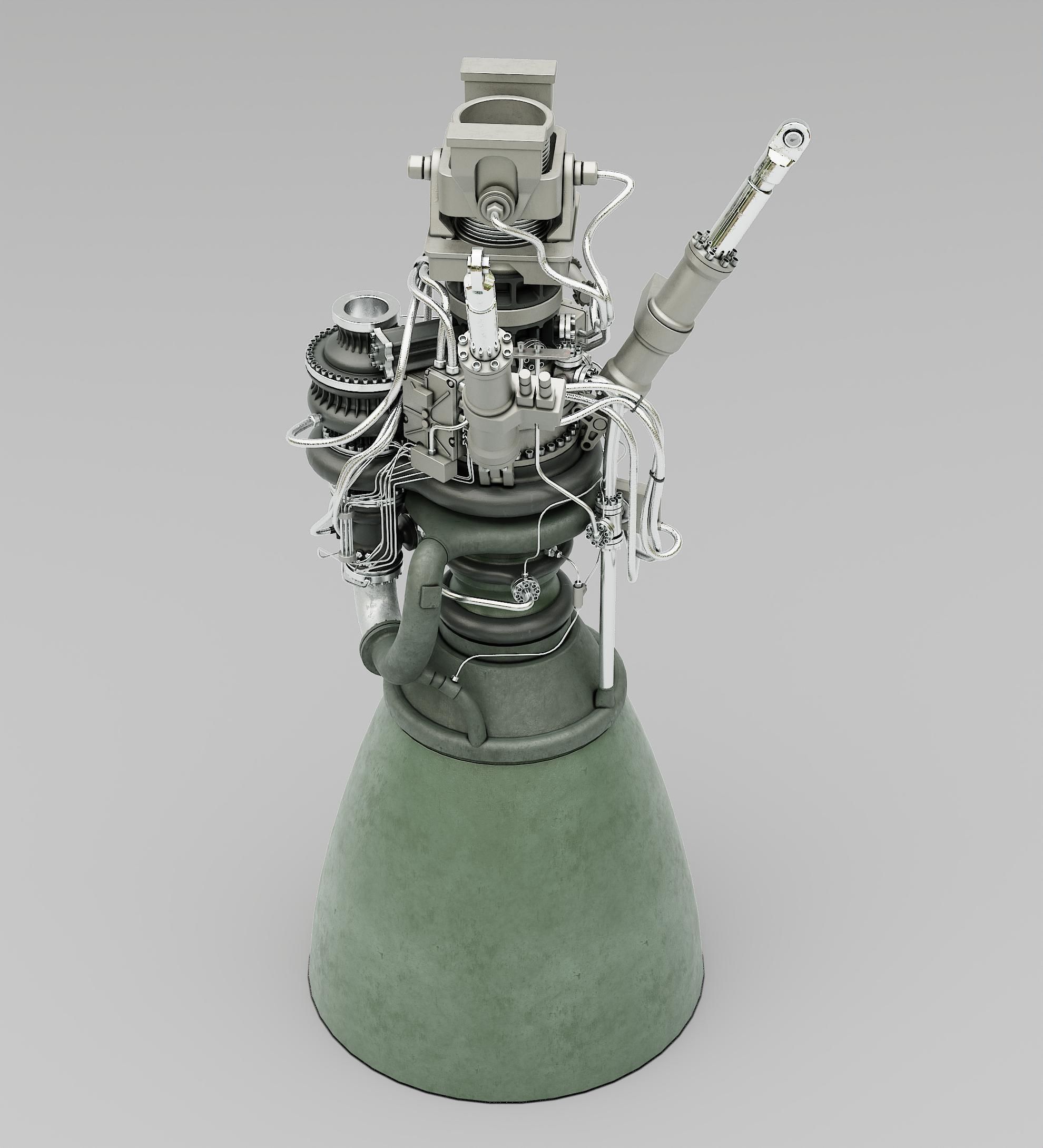 Rocket Engine 3D model CGTrader