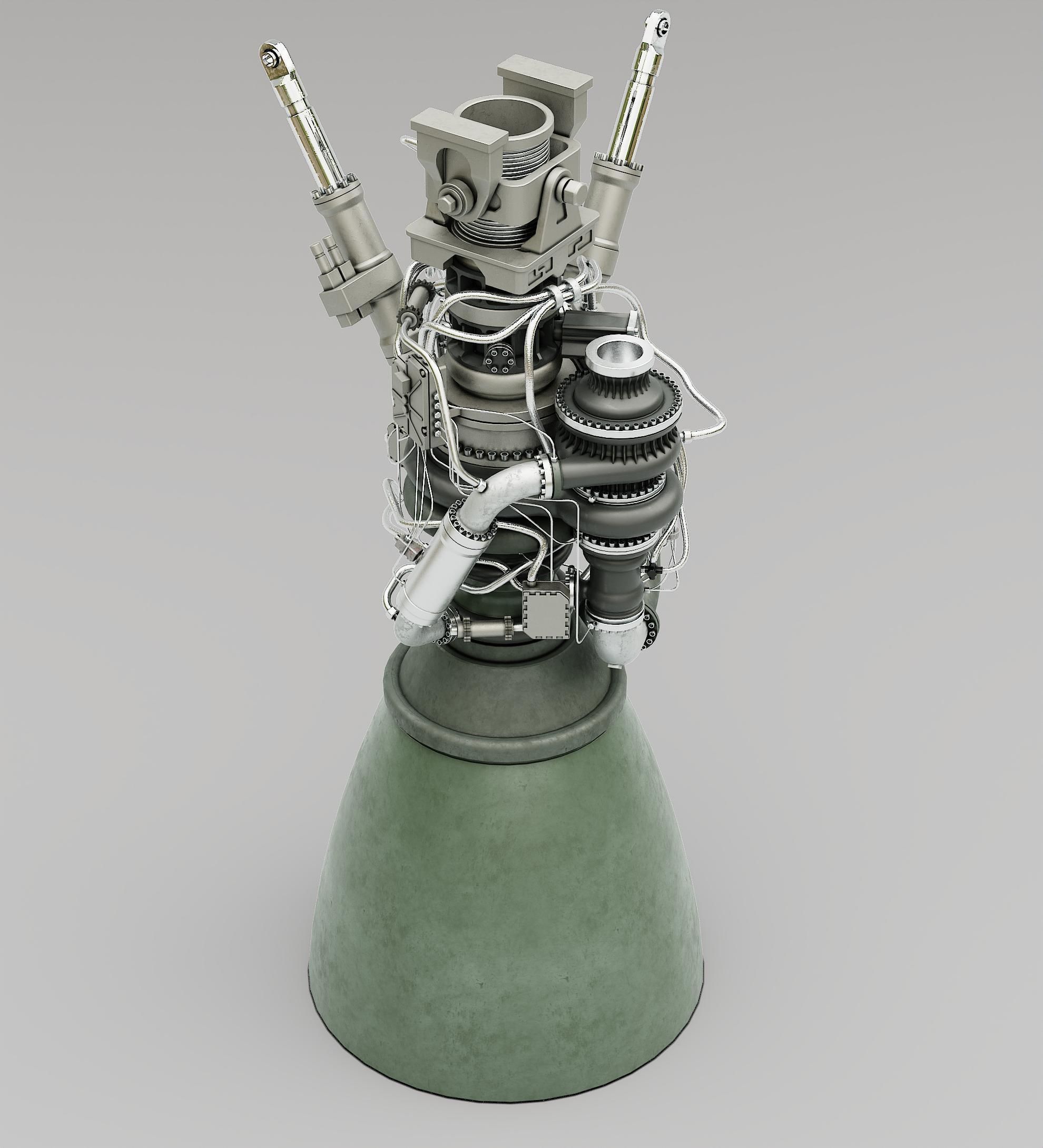 Rocket Engine 3D model CGTrader