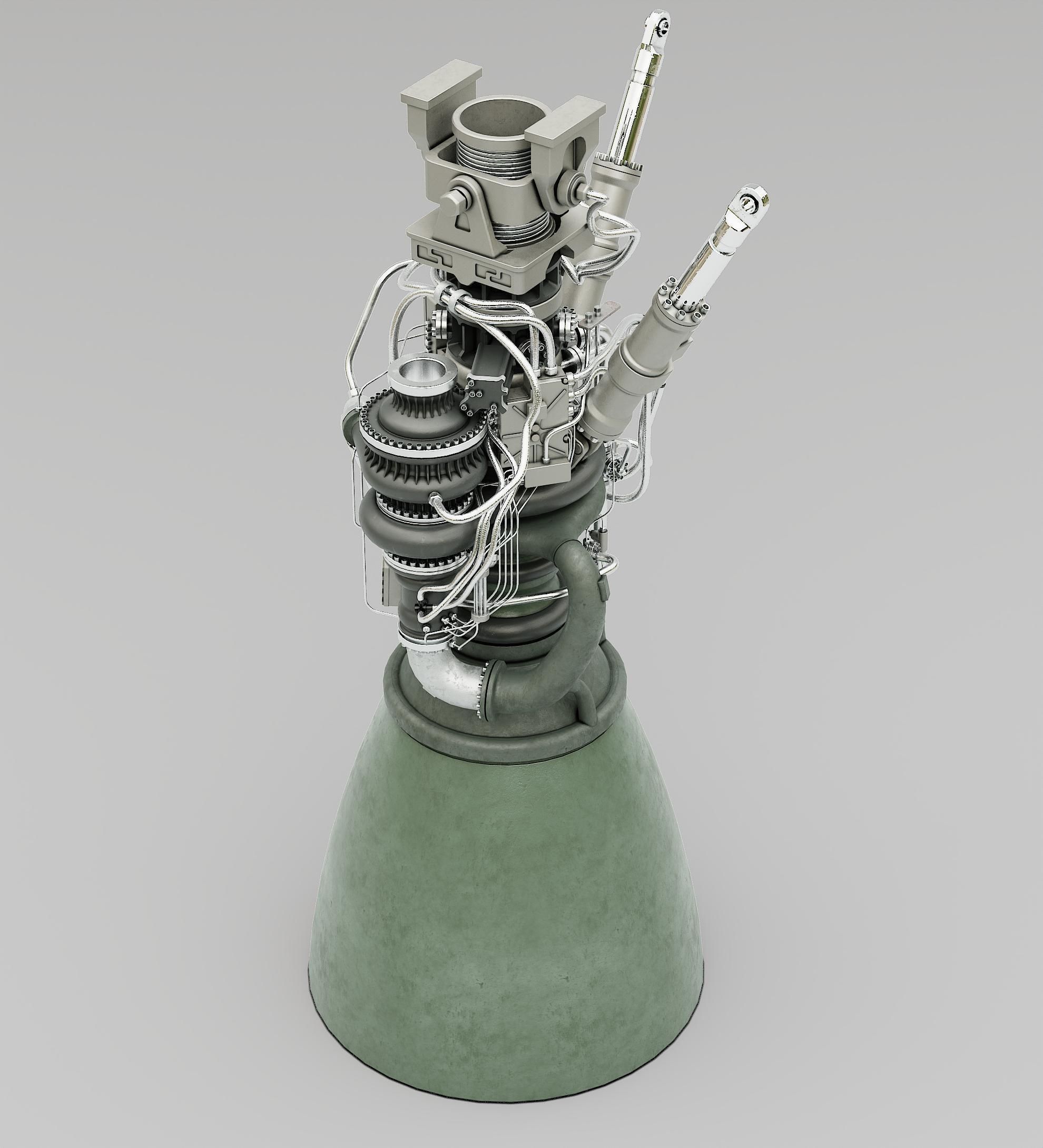 Rocket Engine 3D model CGTrader