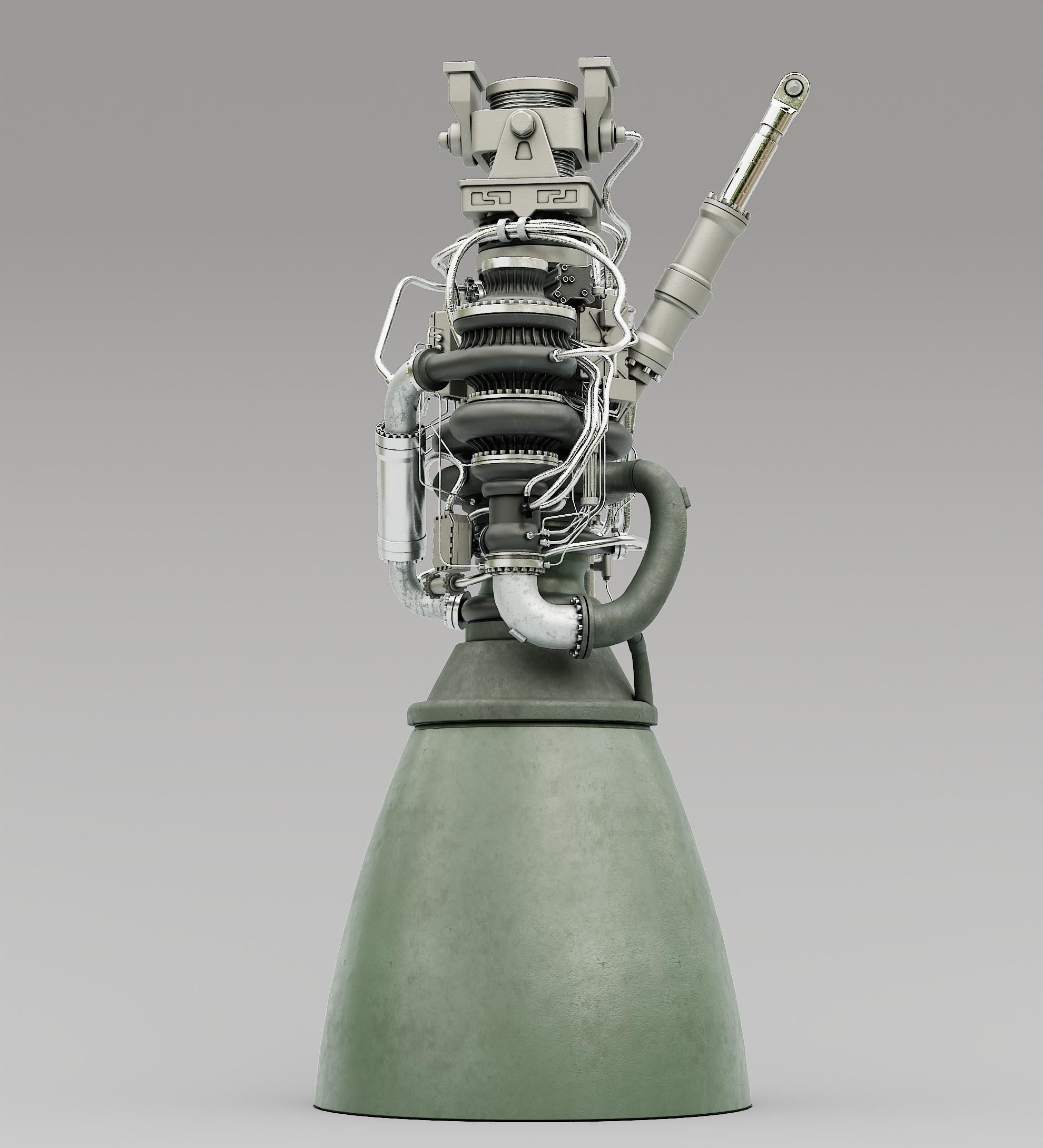 Rocket Engine 3D model CGTrader