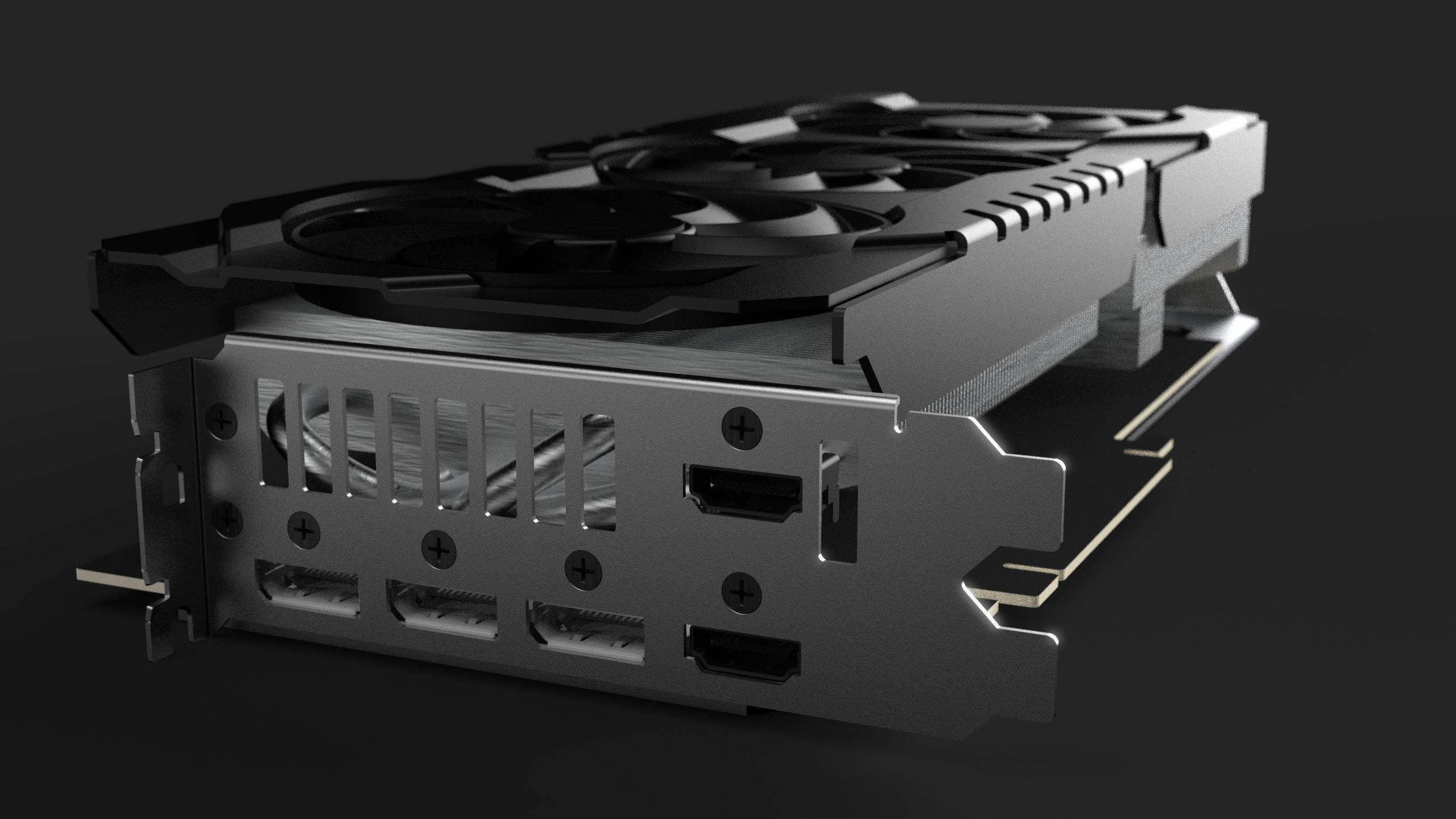 GPU RTX 3070 TI - High Quality 3D model | CGTrader