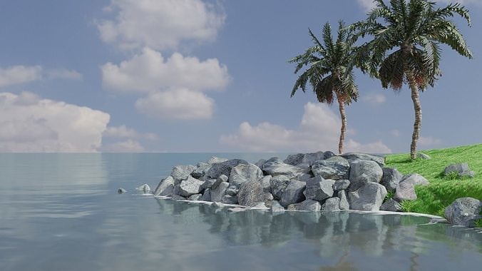Natural Ocean 3D model | CGTrader