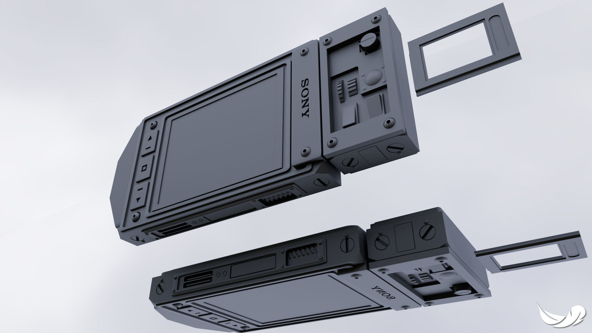 Blade Runner 2049 Polaroid scanner 3D model 3D printable CGTrader