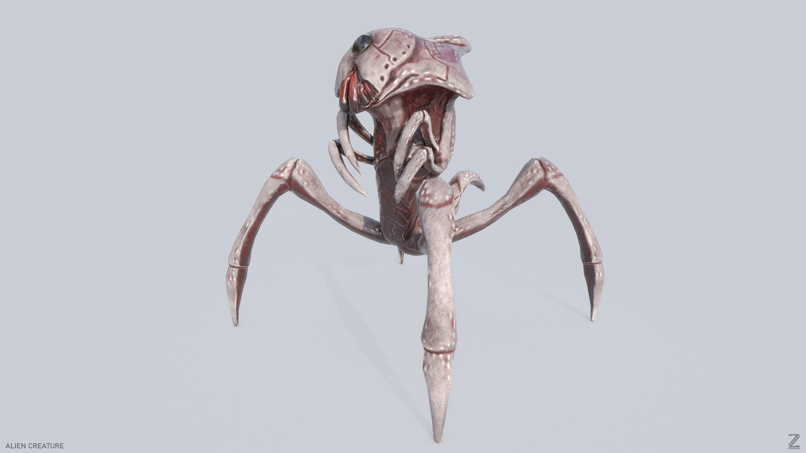 3D model Alien creature VR / AR / low-poly | CGTrader