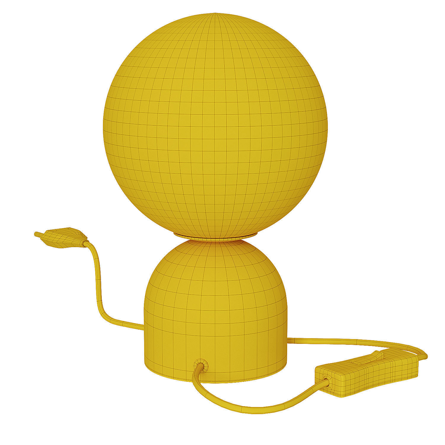 Nordic Bedside Marble Table Lamp 3D model CGTrader