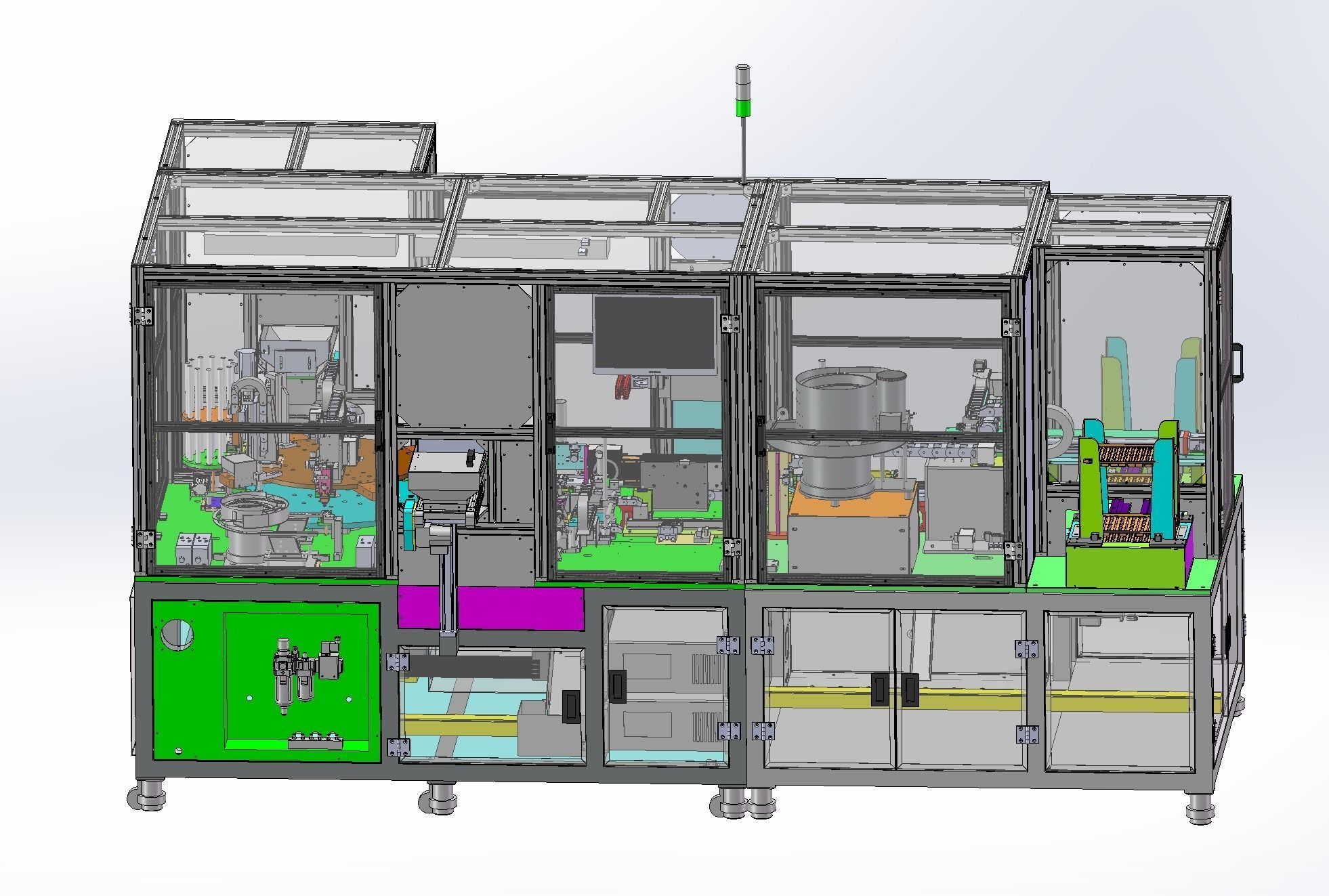 Tray curing automatic loading and unloading machine 3D model | CGTrader