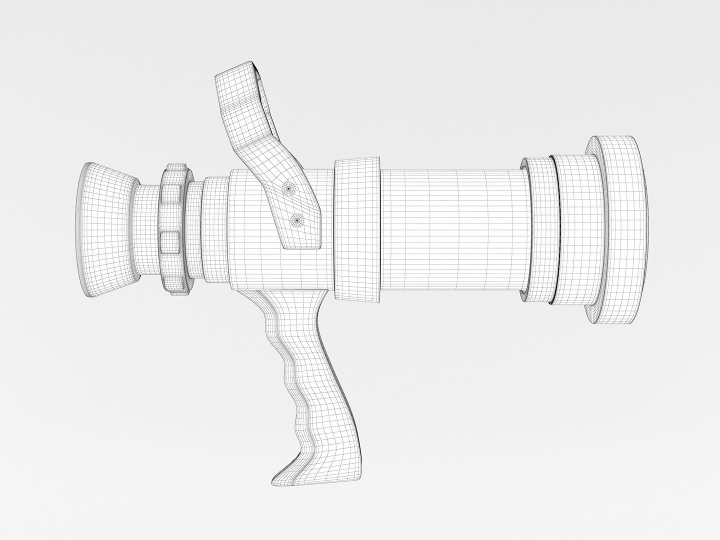 Fire Hose Nozzle 3D model CGTrader